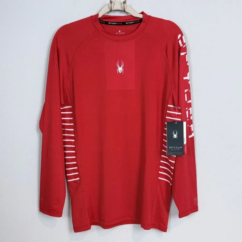 Spyder Red Rash Guard UPF 30 S NWT